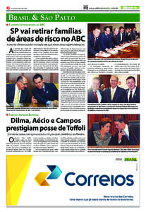 O governador Geraldo Alckmin durante evento de assinatura do termo de cooperação com municípios do ABCD (Santo André, São Bernardo do Campo, Diadema, Mauá, Ribeirão Pires e Rio Grande da Serra).