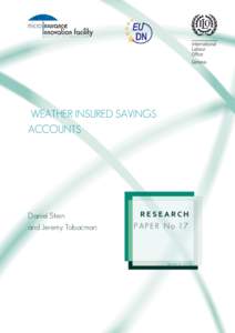 WEATHER INSURED SAVINGS ACCOUNTS Daniel Stein and Jeremy Tobacman