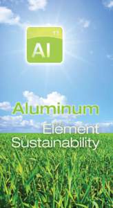 r0512  Aluminum: The Element of Sustainability One hundred and twenty-five years ago, Charles Martin Hall discovered a method to create aluminum by separating it from bauxite ore through electrolysis. Nearly 75 percent 