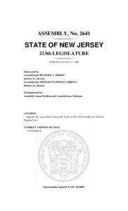 ASSEMBLY, No[removed]STATE OF NEW JERSEY