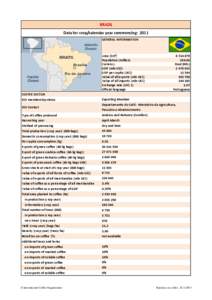 BRAZIL Data for crop/calendar year commencing: 2011 GENERAL INFORMATION