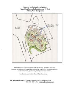 Concept for Future Development Spaulding Turnpike Interchange 18-East Milton, New Hampshire Exit 18