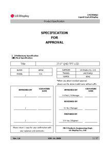 Microsoft PowerPoint - K23_LM270WQ1-SDA2 CAS Ver1.0_090916