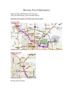 Meeting Travel Information Point of Contact: Bill Peterson, eGY Secretary[removed]Home), ([removed]Office) Directions from Airport to NCAR Center Green Campus Overview Map