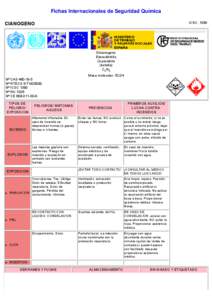 Nº CAS[removed]International Chemical Safety Cards (WHO/IPCS/ILO)