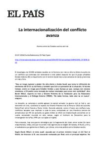 La internacionalización del conflicto avanza Alarma entre los Estados vecinos de Irak[removed]Cecilia Ballesteros/ El País/ Spain http://internacional.elpais.com/internacional[removed]actualidad/1404416981_873934