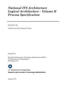 Logical Architecture Volume 2: Process Specification