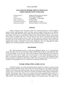 SEISMIC EVIDENCE OF FAULTING AT THREE DIFFERENT GEOLOGIC SCALES IN THE ARBUCKLE-SIMPSON AQUIFER, OKLAHOMA