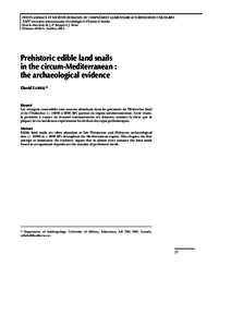 Phyla / Mesolithic / Capsian culture / Land snail / Heliciculture / Escargot / Iberomaurusian / Helix / Holocene / Gastropods / African archaeology / Archaeology