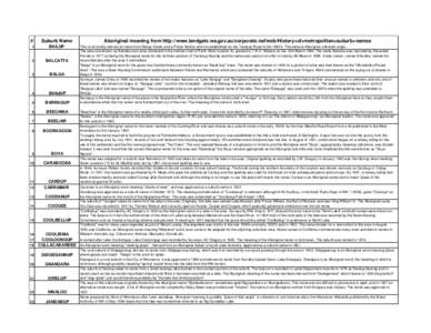 Mandogalup /  Western Australia / Yokine /  Western Australia / Nollamara /  Western Australia / Nowergup /  Western Australia / Neerabup /  Western Australia / Carabooda /  Western Australia / Cooloongup /  Western Australia / Karrinyup /  Western Australia / Gnangara /  Western Australia / Geography of Australia / Geography of Oceania / Swan Coastal Plain