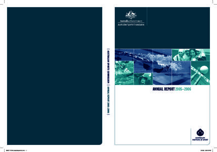 | AUSTRALIAN SPORTS COMMISSION | ANNUAL REPORT 2005–2006 |  BOCC[removed]Annual Report 06 cove1 1 ANNUAL REPORT 2005–2006