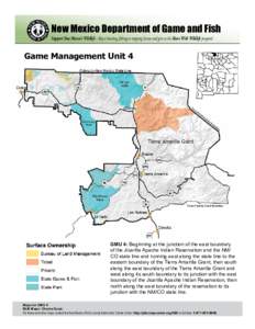 New Mexico Department of Game and Fish Support New Mexico’s Wildlife – Buy a hunting, fishing or trapping license and give to the Share With Wildlife program! Game Management Unit 4  Tierra Amarilla Grant