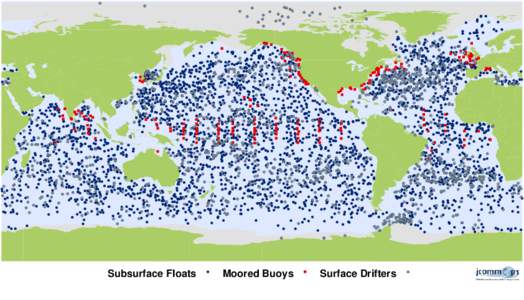 Subsurface Floats  Moored Buoys Surface Drifters