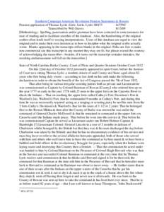 Southern Campaign American Revolution Pension Statements & Rosters Pension application of Thomas Lyttle (Litle, Little, Lytle) S8873 fn75NC Transcribed by Will Graves[removed]Methodology: Spelling, punctuation and/or gr
