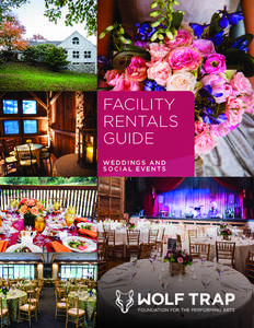FACILITY RENTALS GUIDE WEDDINGS AND SOCIAL EVENTS
