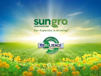 ® 2012 Sun Gro Horticulture. All rights reservedCONFIDENTIAL  © 2013 Sun Gro Horticulture Canada Ltd. All Rights Reserved.