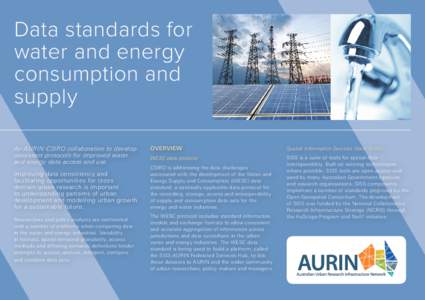 Data standards for water and energy consumption and supply An AURIN-CSIRO collaboration to develop consistent protocols for improved water