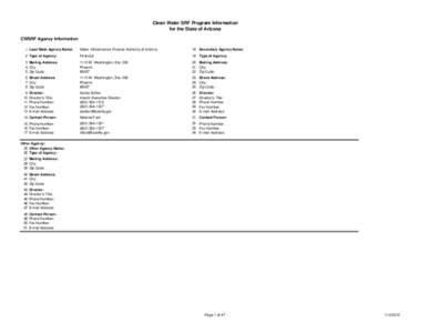 Clean Water NIMS Data Report