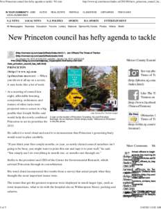 New Princeton council has hefty agenda to tackle | NJ.com