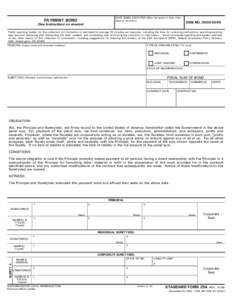 DATE BOND EXECUTED (Must be same or later than date of contract) PAYMENT BOND (See instructions on reverse)