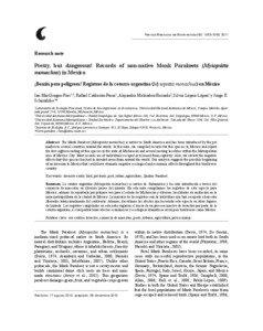 Revista Mexicana de Biodiversidad 82: [removed], 2011  Research note