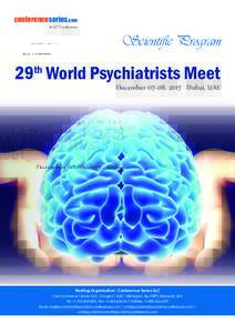 conferenceseries.com 1523rd Conference Scientific Program  29 World Psychiatrists Meet