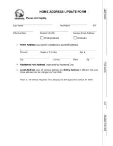 Microsoft Word - Online Home Address Update Form 2.doc