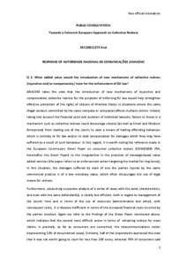 Collective redress / Class action / Sociology / Mediation / Economics / Arbitration / Externality / Alternative dispute resolution / European Union / Dispute resolution / Legal terms / Law