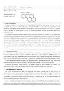 ENVIRONMENTAL RISK ASSESSMENT OF CHEMICALS