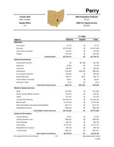 Perry County Seat 2006 Population Estimate  New Lexington