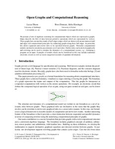 Open Graphs and Computational Reasoning Lucas Dixon Ross Duncan, Aleks Kissinger  University of Edinburgh