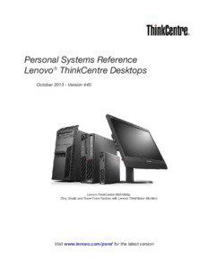 Electronics / Lenovo ThinkCentre / ThinkPad / Nvidia Ion / DisplayPort / ThinkCentre A Series / Dell Inspiron / Lenovo / Computer hardware / ThinkCentre Edge