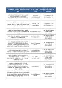 Spectroscopy / Condensed matter physics / Environmental chemistry / Materials science / Fluorescence / SPECTRO Analytical Instruments / Extended X-ray absorption fine structure / Absorption spectroscopy / XANES / Chemistry / Science / Scientific method