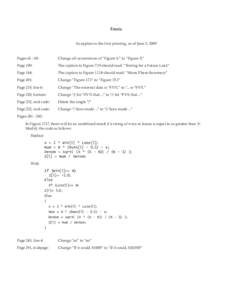 Errata As applies to the first printing, as of June 3, 2009 Pages[removed]: Change all occurrences of “Figure 6.” to “Figure 5.”