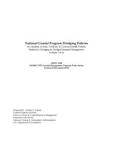 National Coastal Program Dredging Policies