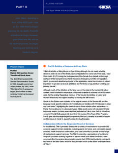 A Living History, The Ryan White HIV/AIDS Program, Part B: Building a Response in Every State