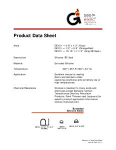 Product Data Sheet Style GE131 — 3/8