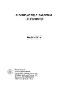 Title I Targeting For Large Districts