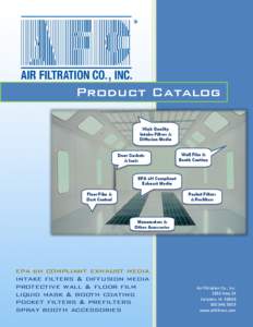 Product Catalog High Quality Intake Filters & Diffusion Media Door Gaskets & Seals