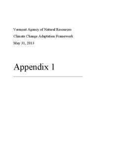 Climate change / National Wildlife Federation / Environment / Politics / Effects of global warming / Manomet Center for Conservation Sciences / Adaptation to global warming / Division of Fisheries and Wildlife