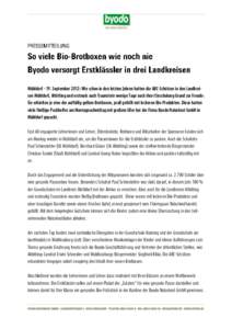 Mühldorf – 19. September 2012: Wie schon in den letzten Jahren hatten die ABC-Schützen in den Landkreisen Mühldorf, Altötting und erstmals auch Traunstein wenige Tage nach ihrer Einschulung Grund zur Freude: Sie er