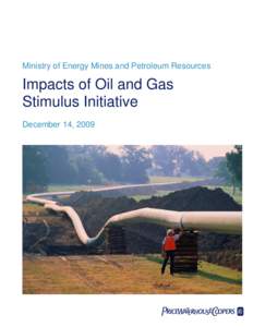 Ministry of Energy Mines and Petroleum Resources  Impacts of Oil and Gas Stimulus Initiative December 14, 2009