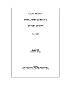 LOCAL AGENCY FORMATION COMMISSION OF YUBA COUNTY (LAFCO)