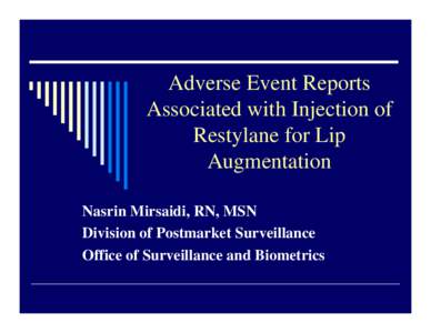 Adverse Event Report Analysis:  sutureless anastomotic devices CABG