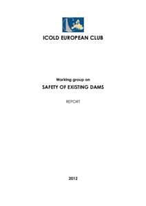 ICOLD EUROPEAN CLUB  Working group on SAFETY OF EXISTING DAMS REPORT