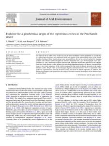 Journal of Arid Environments446e456  Contents lists available at ScienceDirect Journal of Arid Environments journal homepage: www.elsevier.com/locate/jaridenv