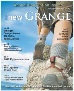 Annual Convention Issue! special section pgs[removed]new Grange  August 2012