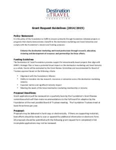    	
   Grant Request Guidelines[removed]) 	
  