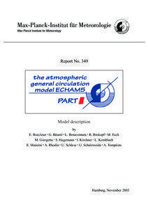 The atmospheric general circulation model ECHAM5 - Part I: Model description