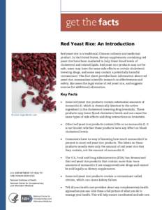 Red Yeast Rice: An Introduction